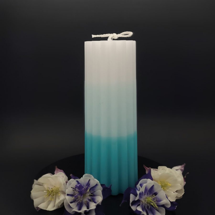 Bougie avec dégradé de couleur